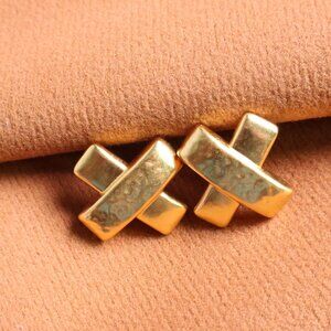 Julie Vos | Catalina X - Gold Earrings